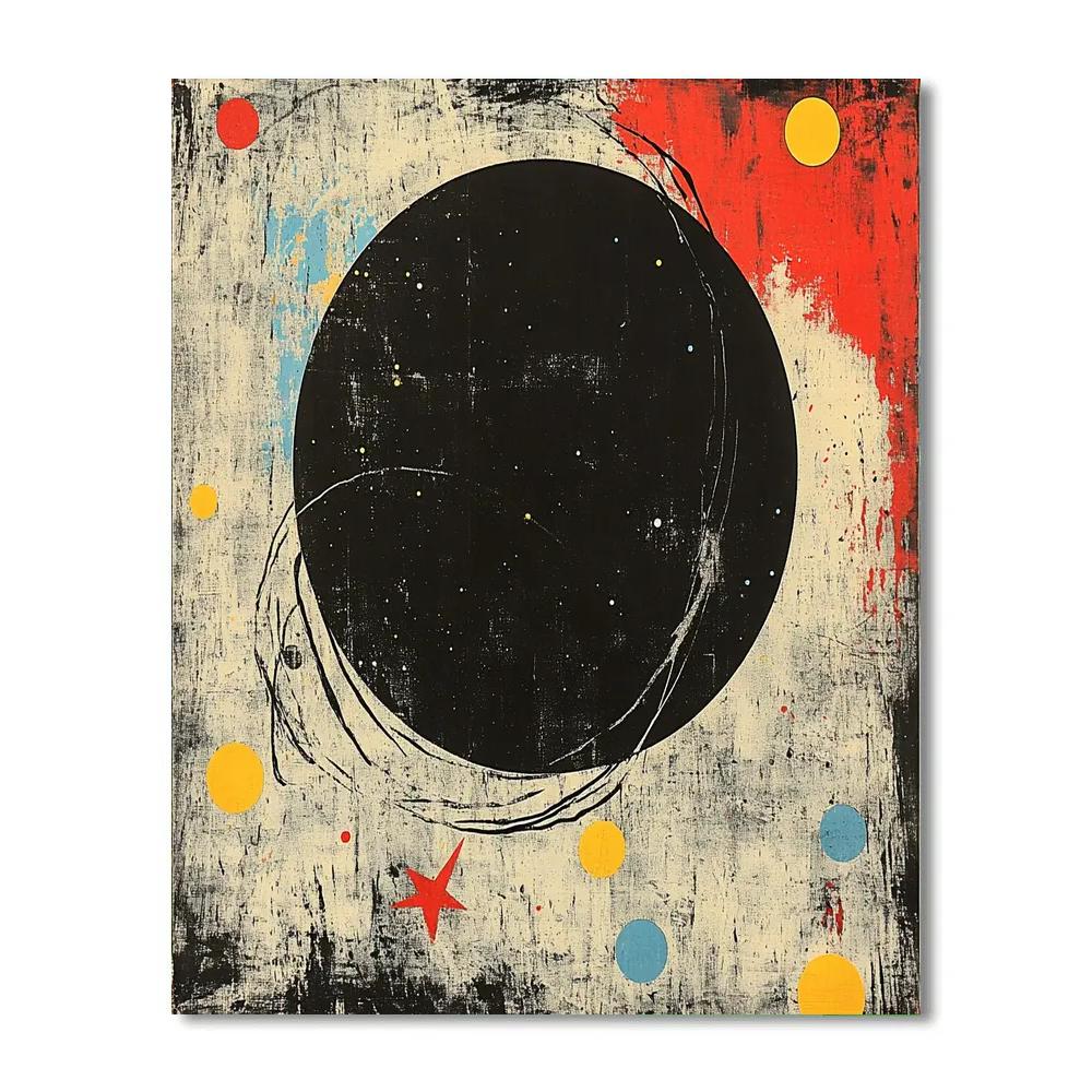 Joan Miró Inspired Eclipse Of Pure Color Silence Paint by numbers art