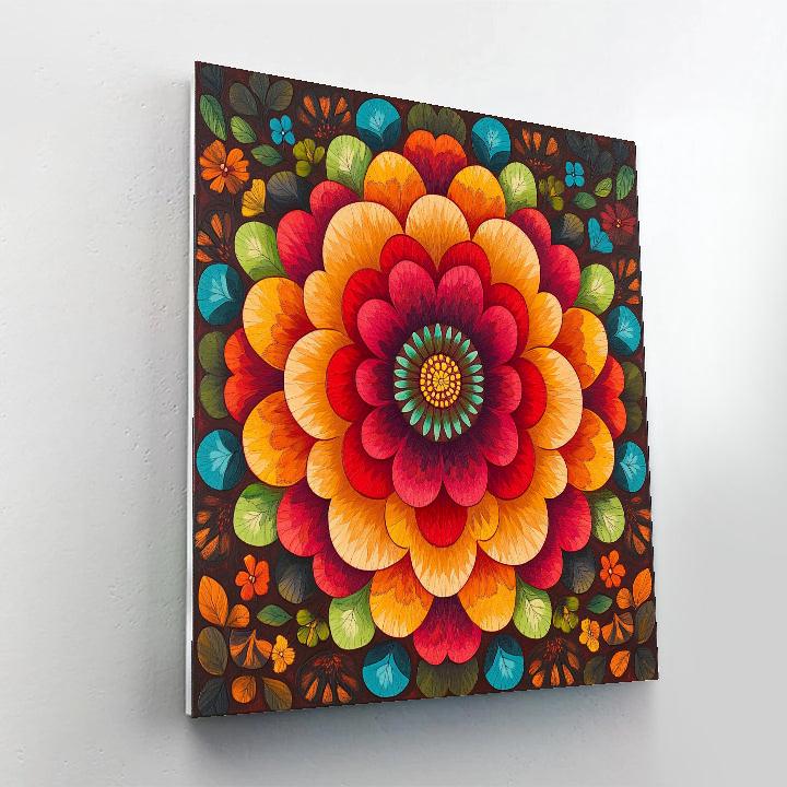 Frida Kahlo Inspired Milagro Frequency Garden Numbered painting kits