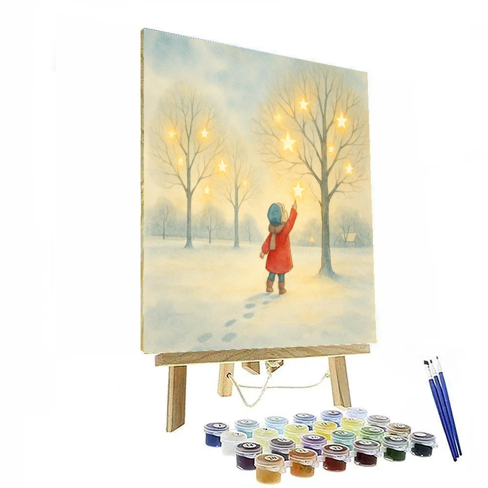 Star Orchard In Winter Field Numbered painting kits