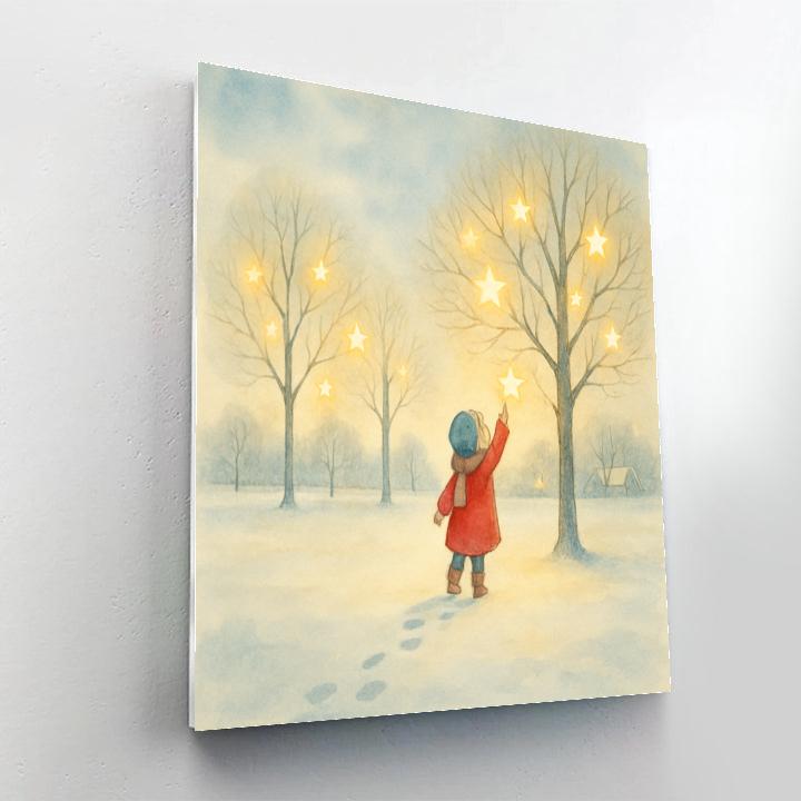 Star Orchard In Winter Field Numbered painting kits