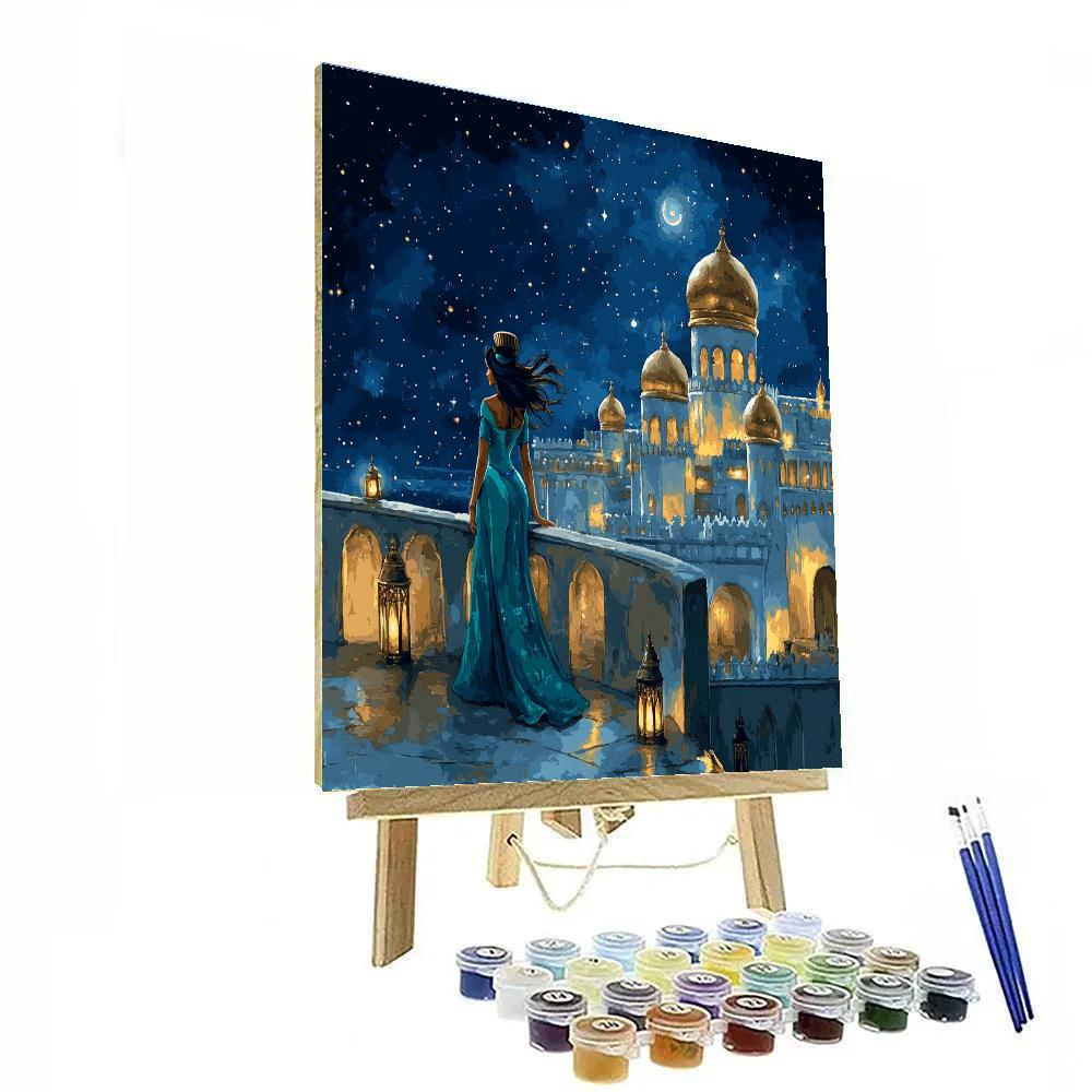 Jasmine Starry Palace Balcony Disney Inspired DIY paint by numbers