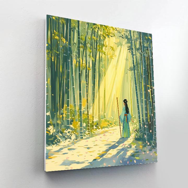 Mulan Bamboo Training Morning Disney Inspired Painting by numbers kit