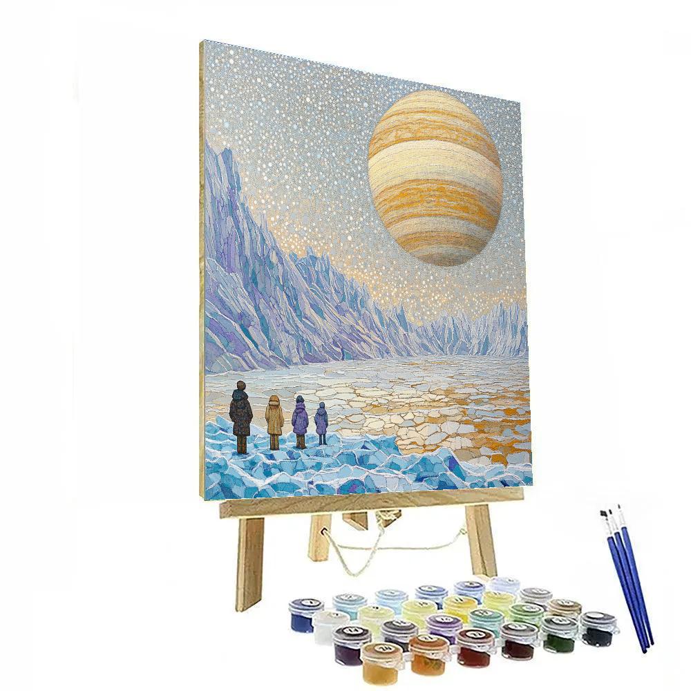 Seurat Inspired Pointillist Beach On Europa Painting by numbers kit