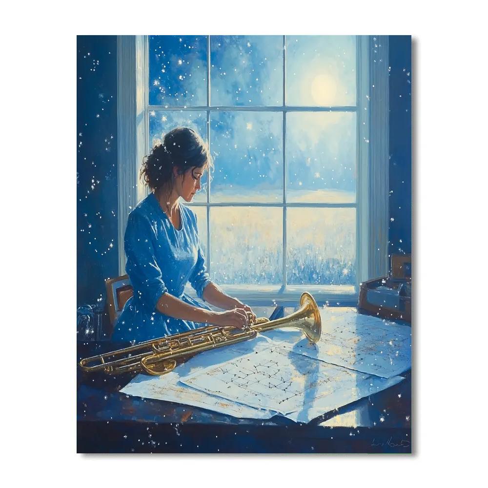 Vermeer Inspired Light In The Observatory Numbered painting kits