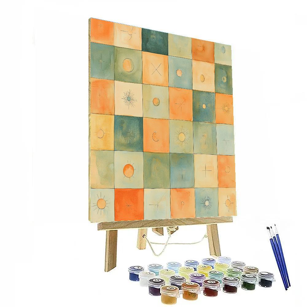 Klee Inspired Planetary Dream Code Numbered painting kits