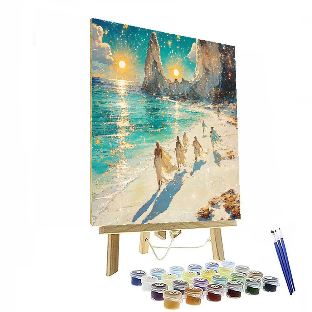 Sorolla Inspired Sunlit Beach On Another World paint by numbers