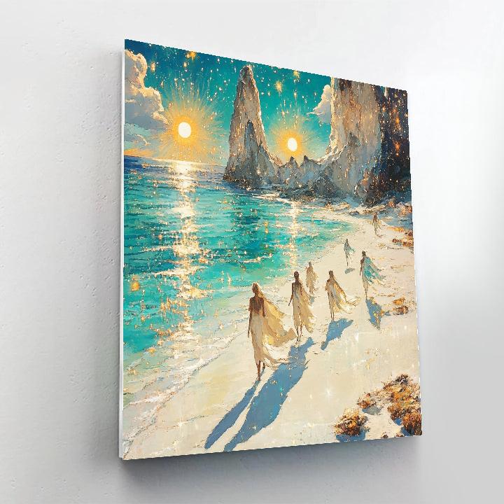 Sorolla Inspired Sunlit Beach On Another World paint by numbers