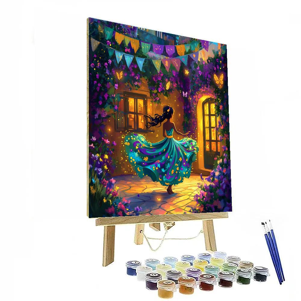 Mirabel Madrigal Courtyard Celebration Disney Inspired Paint by numbers art