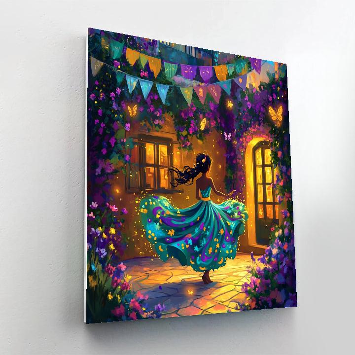 Mirabel Madrigal Courtyard Celebration Disney Inspired Paint by numbers art
