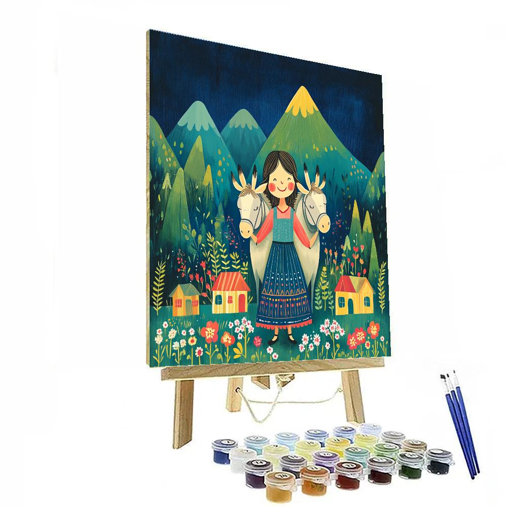 Luisa Madrigal Mountain Lift Challenge Disney Inspired paint by numbers
