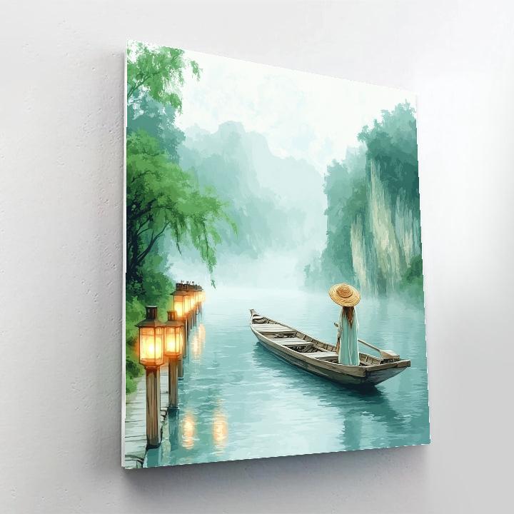 Raya Dragon River Journey Disney Inspired Paint by numbers art