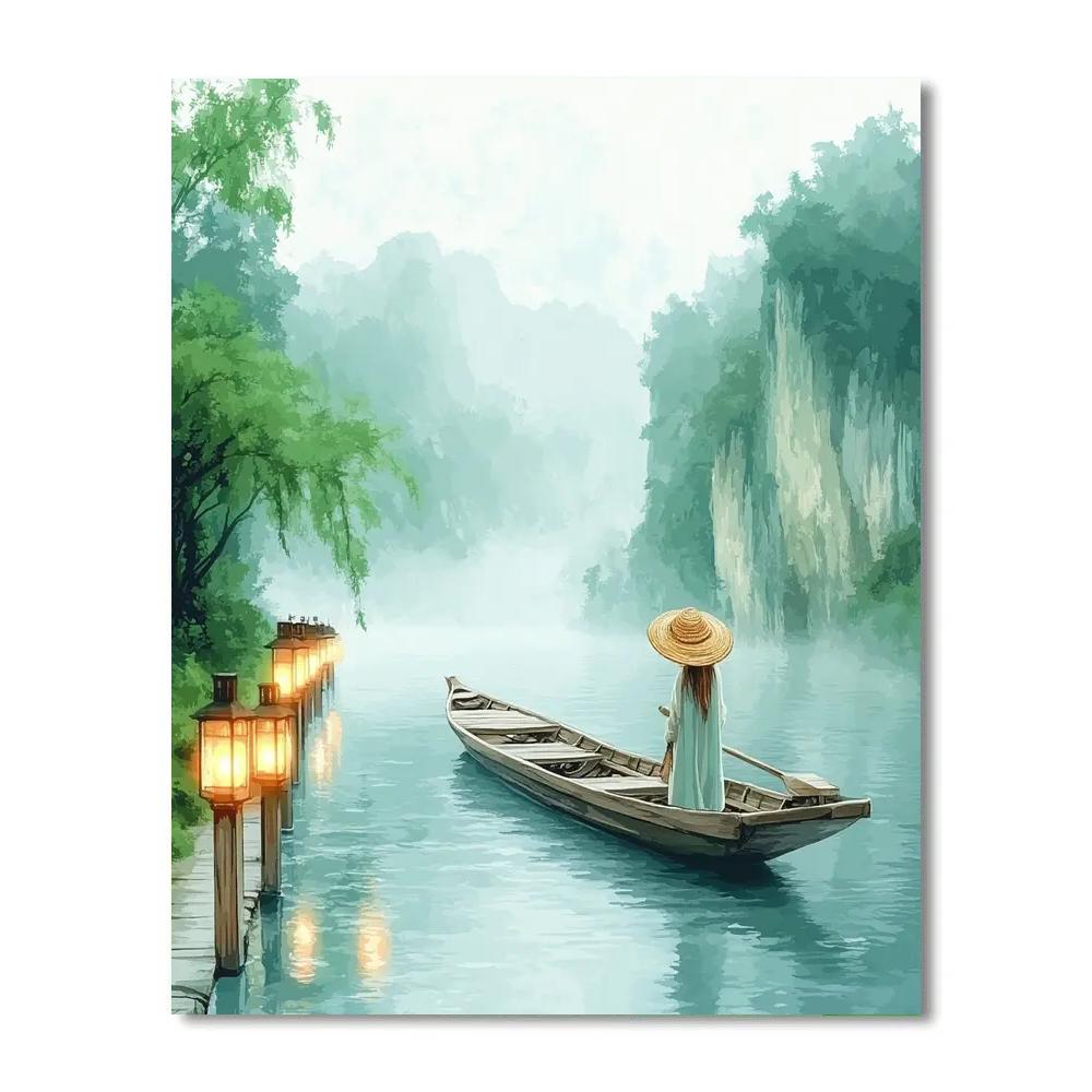 Raya Dragon River Journey Disney Inspired Paint by numbers art