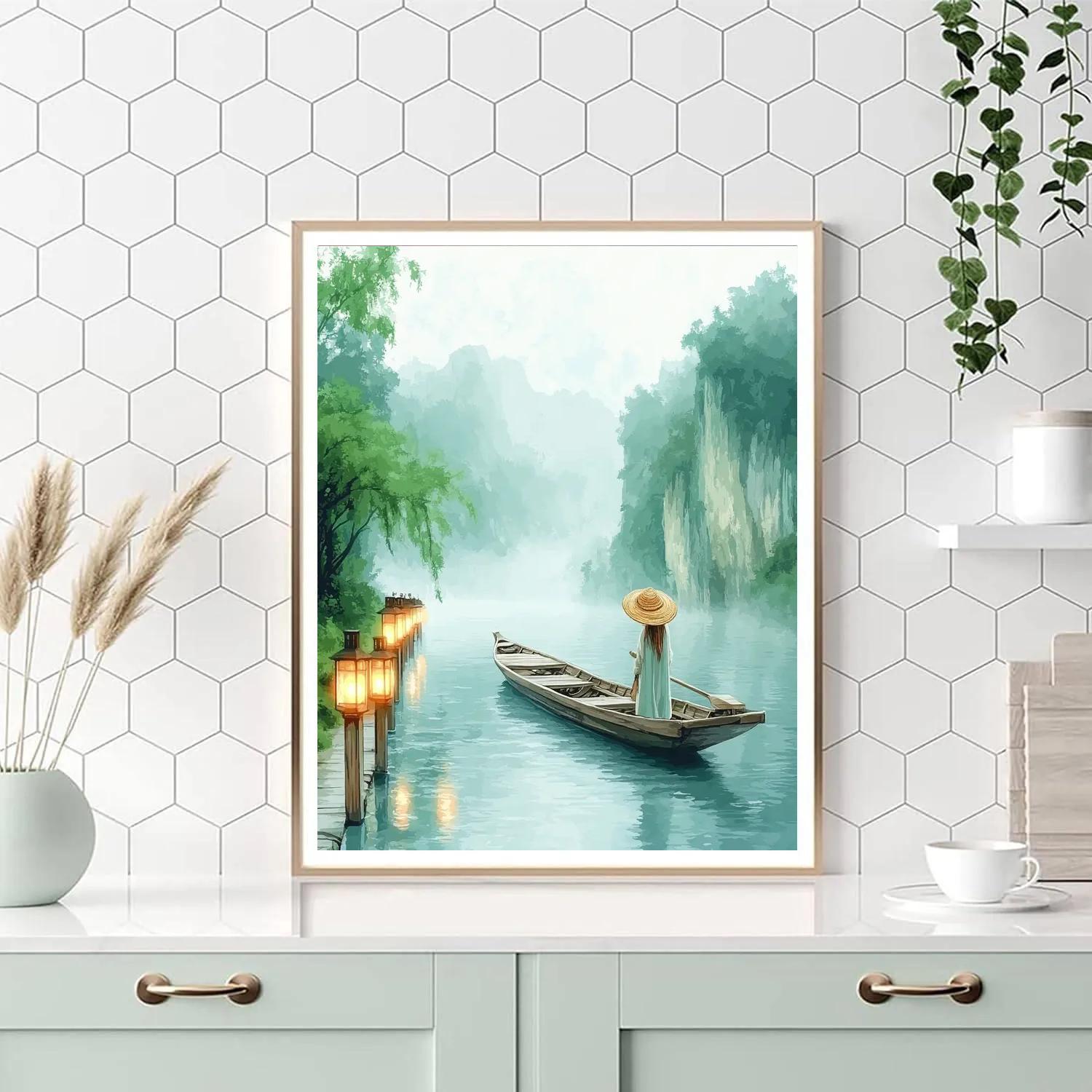 Raya Dragon River Journey Disney Inspired Paint by numbers art