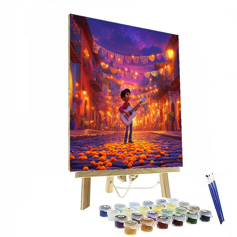 Miguel Rivera Music Plaza Concert Disney Inspired Numbered painting kits
