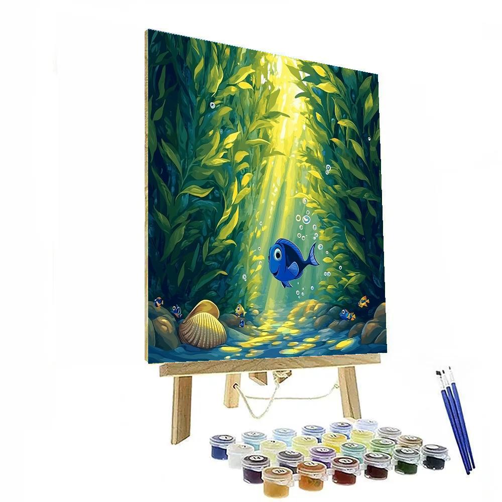 Dory Kelp Forest Wander Disney Inspired Number painting