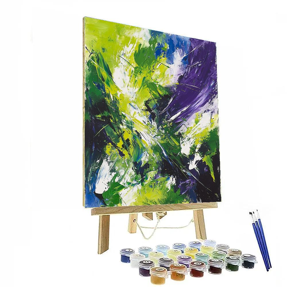 Joan Mitchell Inspired Comet Garden Abstraction Number painting