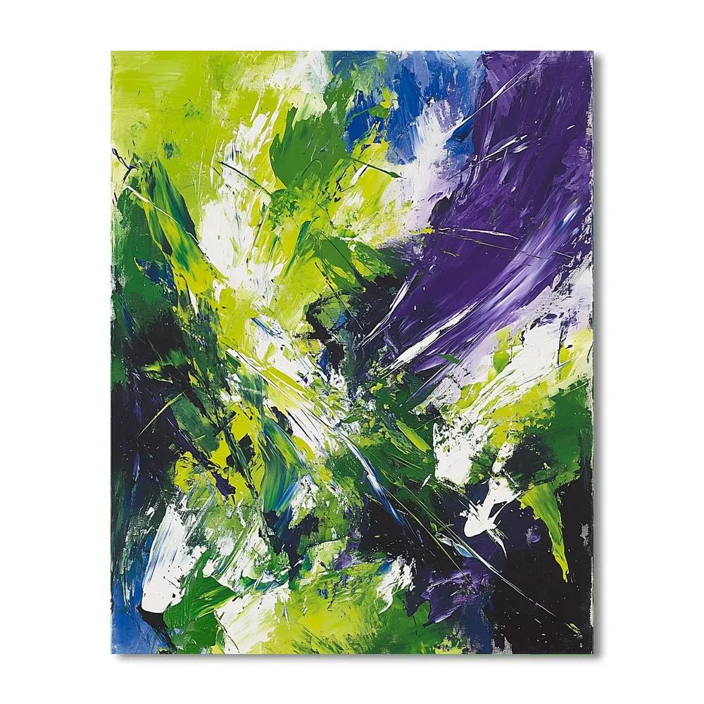 Joan Mitchell Inspired Comet Garden Abstraction Number painting