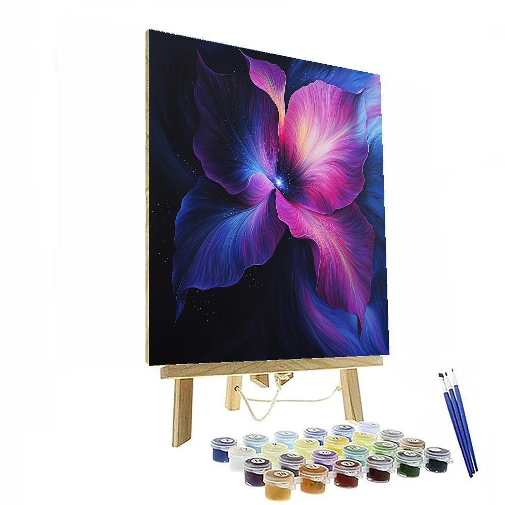 Georgia OKeeffe Inspired Orchid Nebula Bloom Paint by numbers art