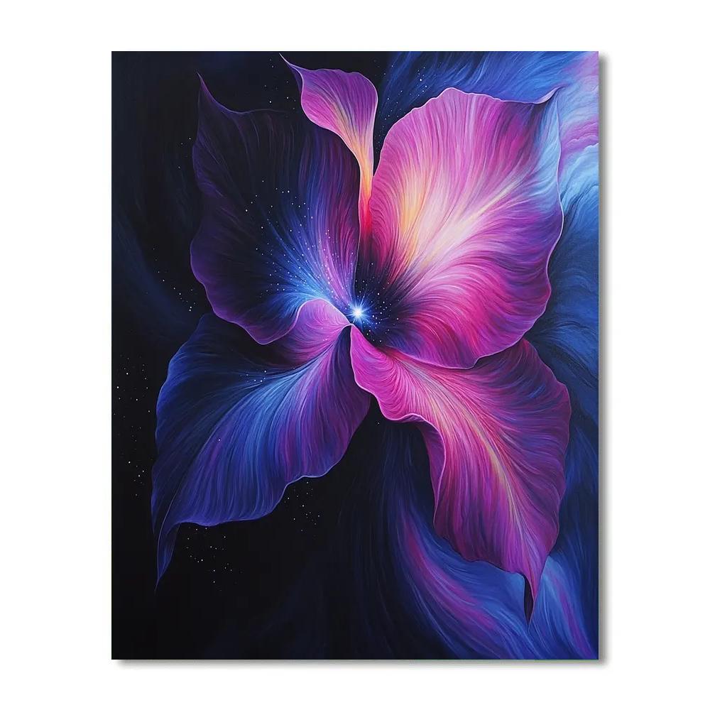 Georgia OKeeffe Inspired Orchid Nebula Bloom Paint by numbers art