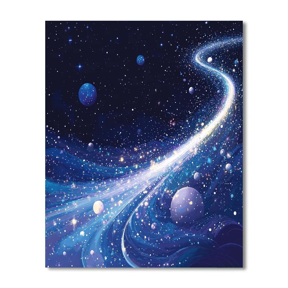 Eve Starry Sky Glide Disney Inspired Painting by numbers kit