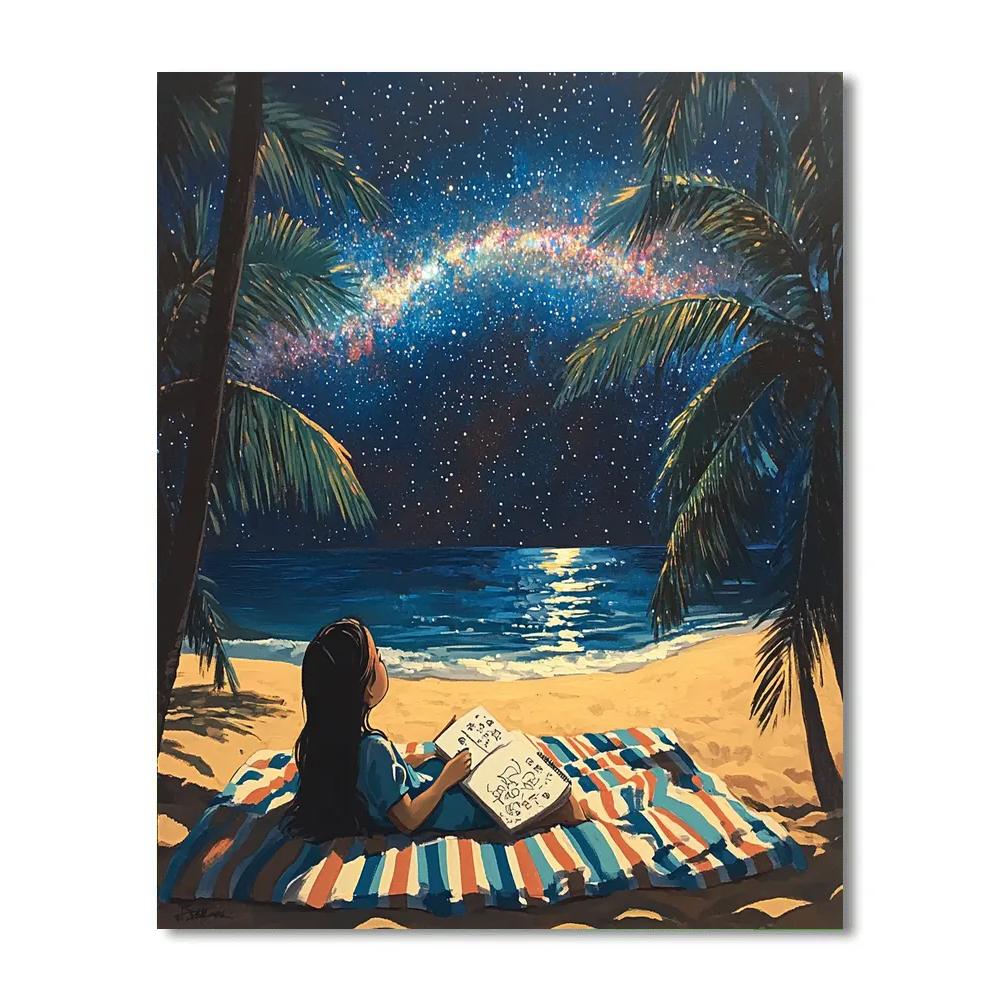 Lilo Island Stargazing Night Disney Inspired Numbered painting kits