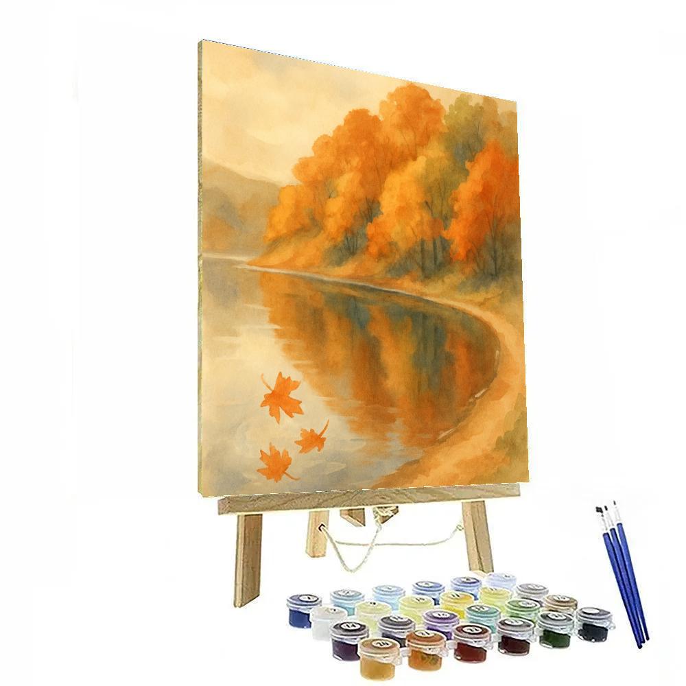 Autumn Quilt Reflections At Stillwater Bend paint by numbers