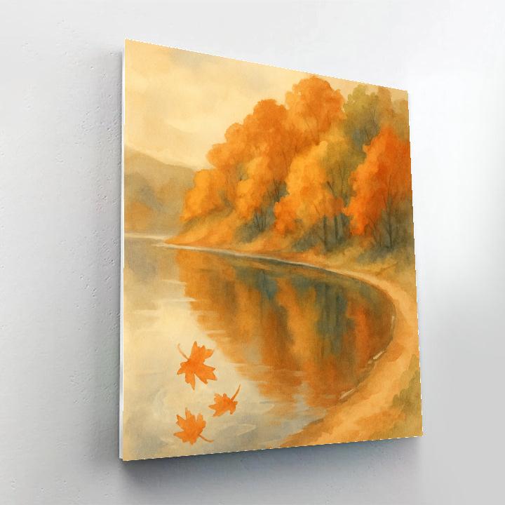 Autumn Quilt Reflections At Stillwater Bend paint by numbers