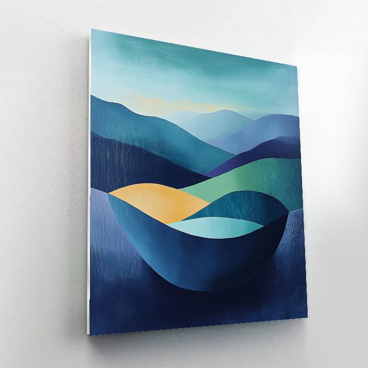 Paul Cézanne Inspired Prism Aurora Basin Paint by numbers kits