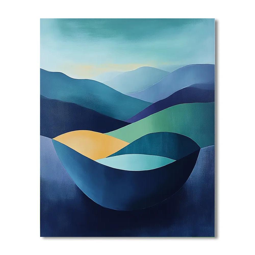 Paul Cézanne Inspired Prism Aurora Basin Paint by numbers kits