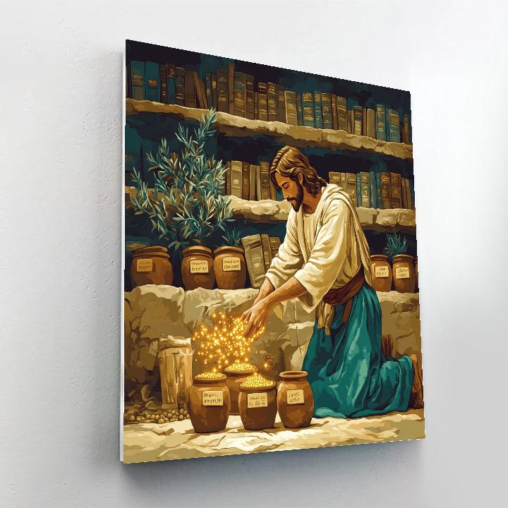 Jesus Of The Seed Library Painting by numbers kit