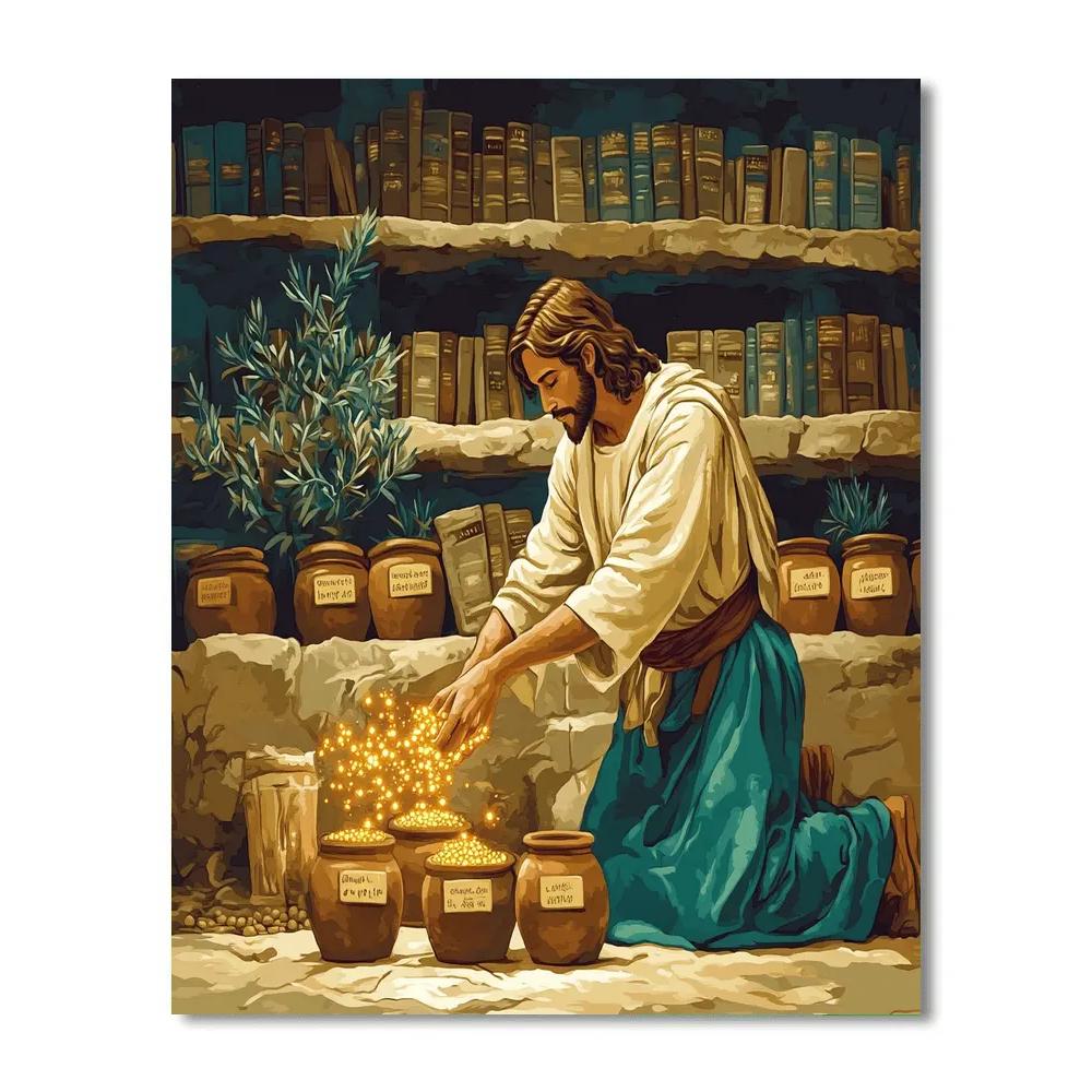 Jesus Of The Seed Library Painting by numbers kit