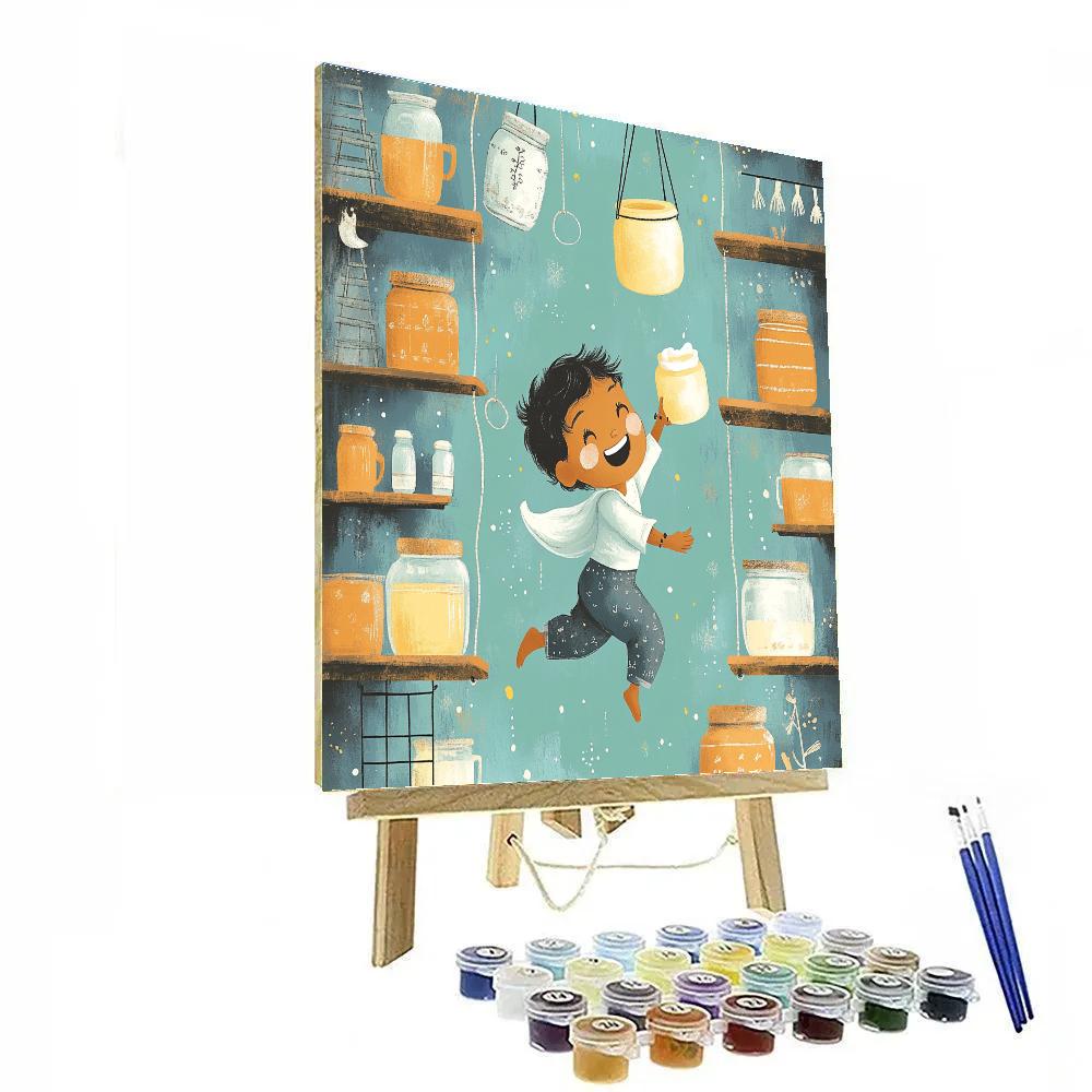 Butter Thief In A Floating Pantry Paint by numbers kits