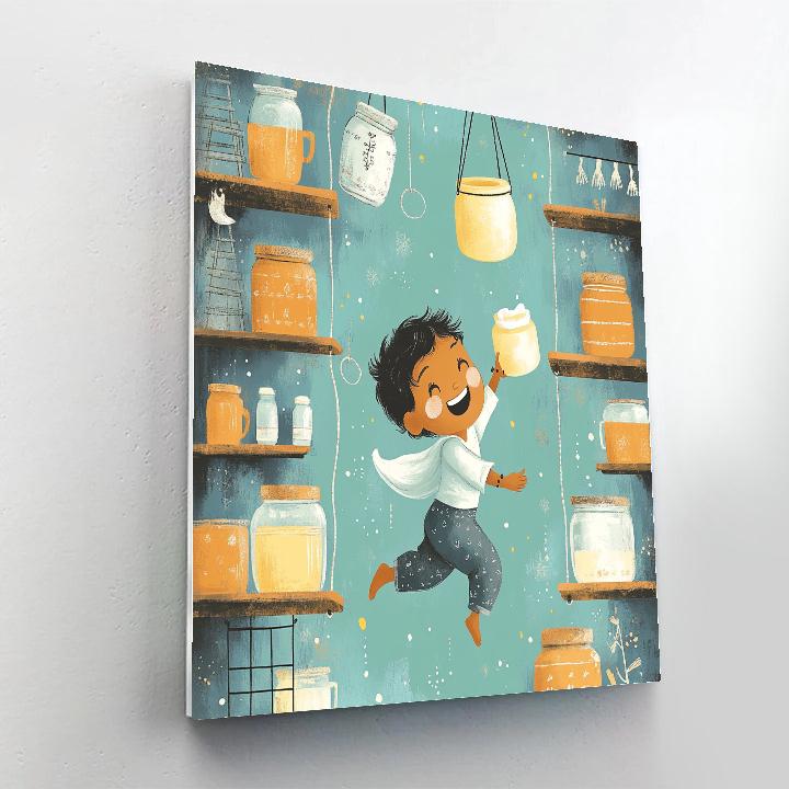 Butter Thief In A Floating Pantry Paint by numbers kits