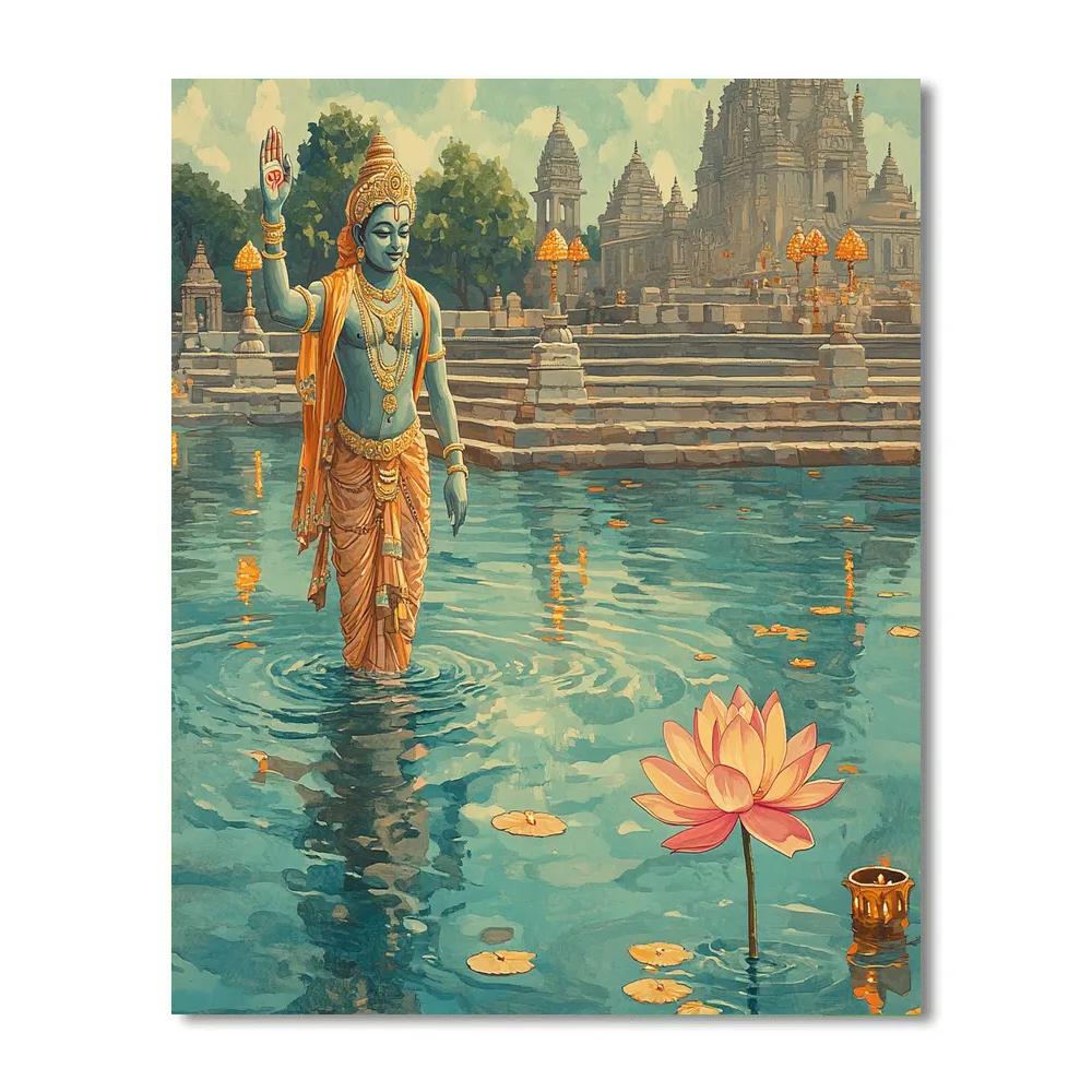 Harmonic Water Garden Brahma DIY paint by numbers