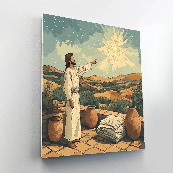 Bethlehem Rooftops Under Jesus Promise Paint by numbers kits