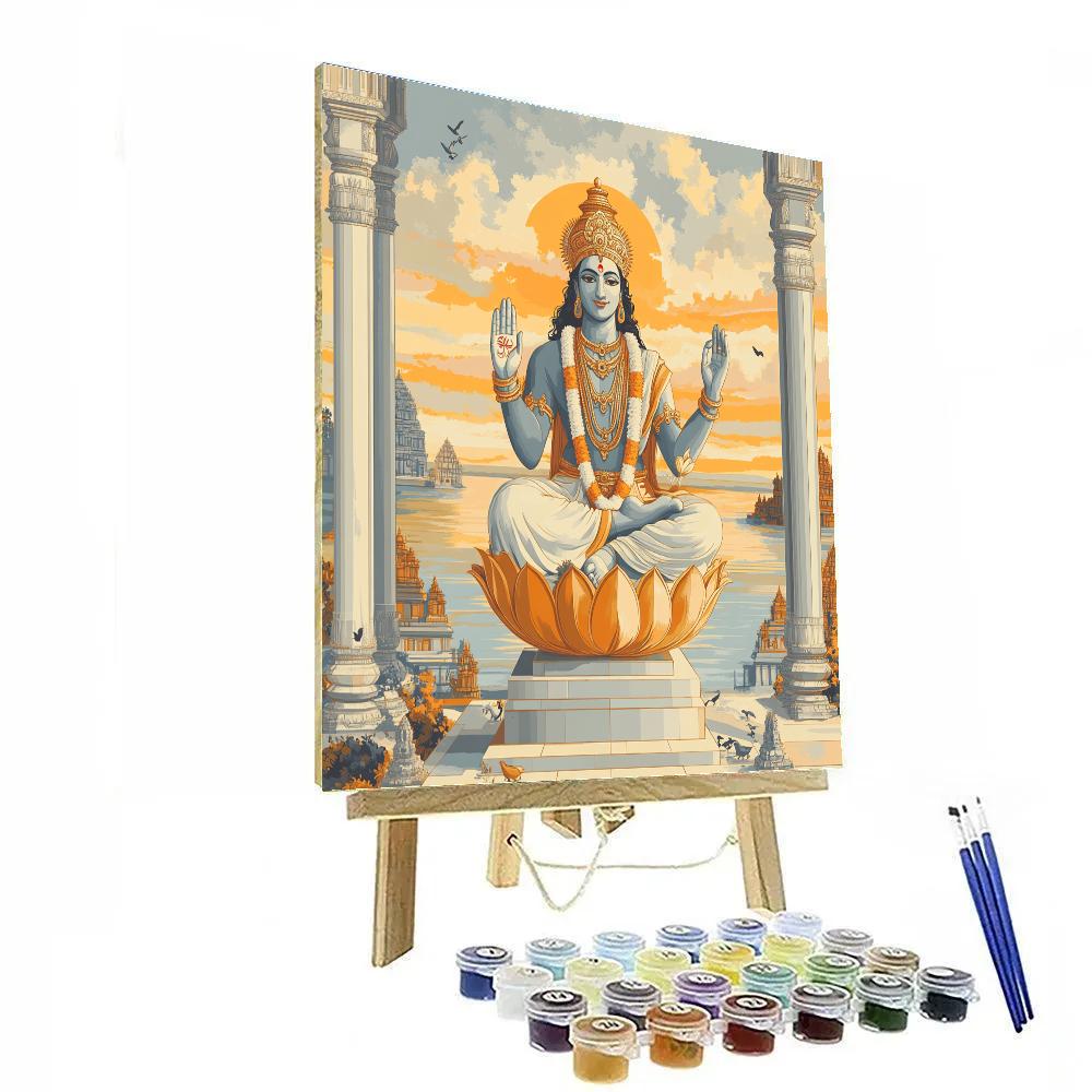 Sunrise Terrace Brahma Blessing paint by number