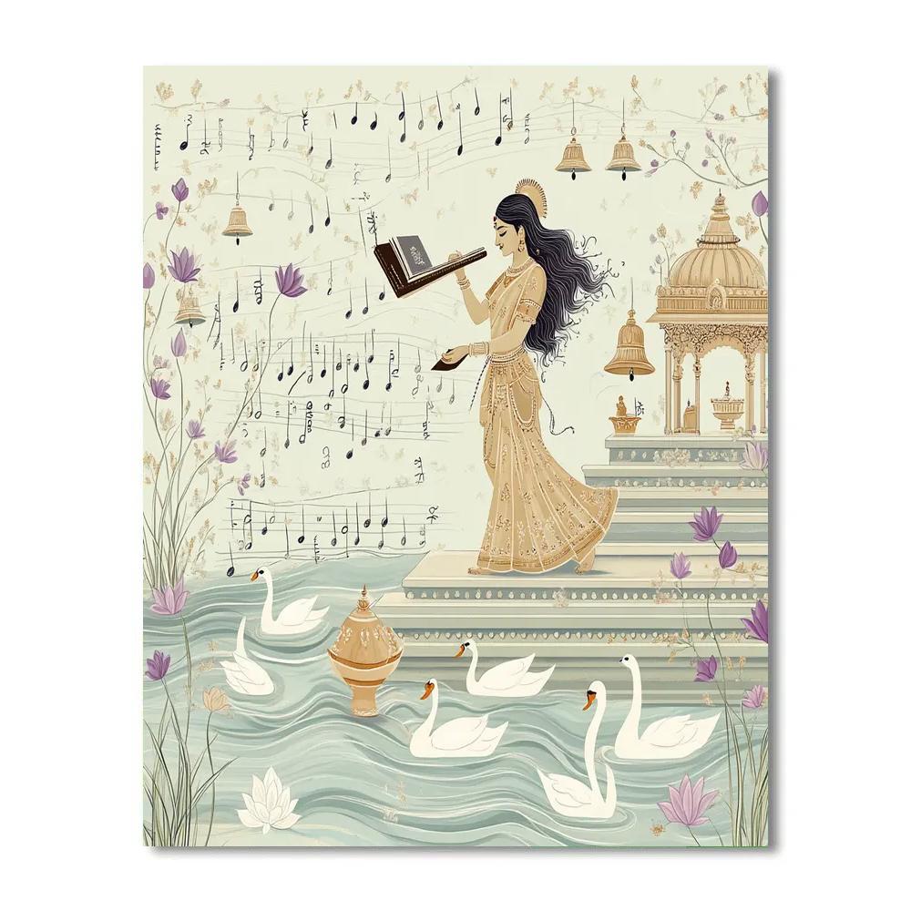 Saraswati And The River Of Sound Terraces paint by numbers