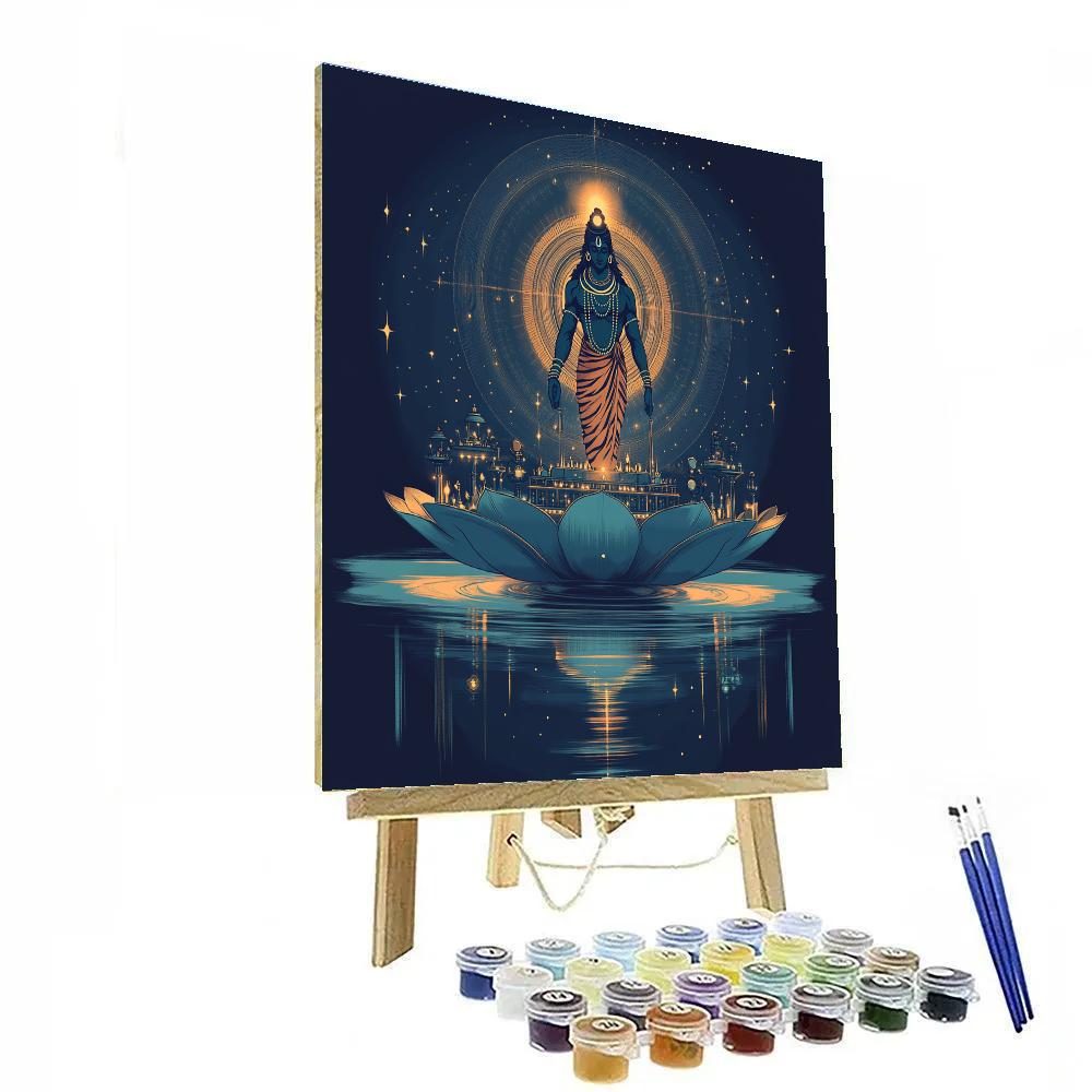 Lotus Observatory With Shiva Within Paint by numbers kits