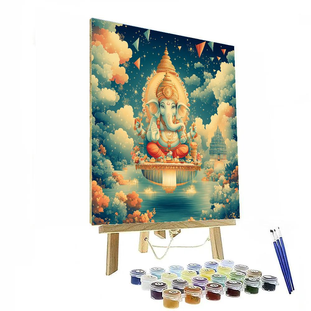 Sky Loom Artisan Ganesha paint by color
