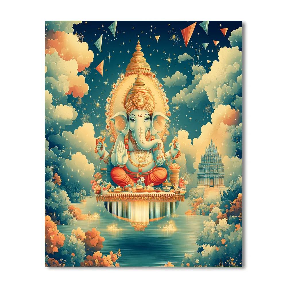 Sky Loom Artisan Ganesha paint by color