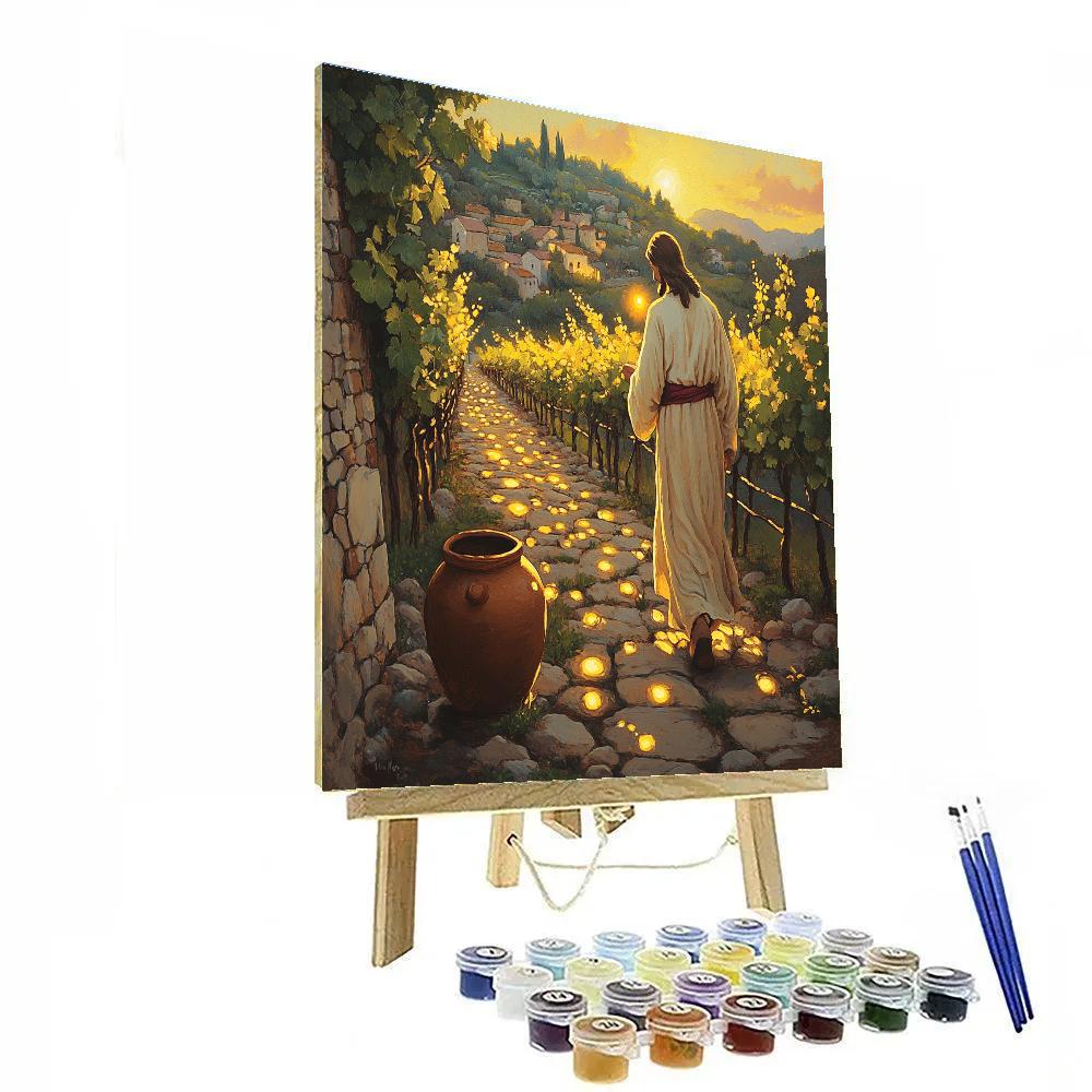 Jesus In The Vineyard Of Quiet Miracles Painting by numbers kit