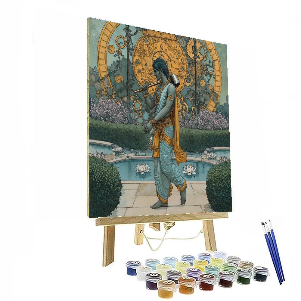 The Chakra Clockwork Garden Number painting