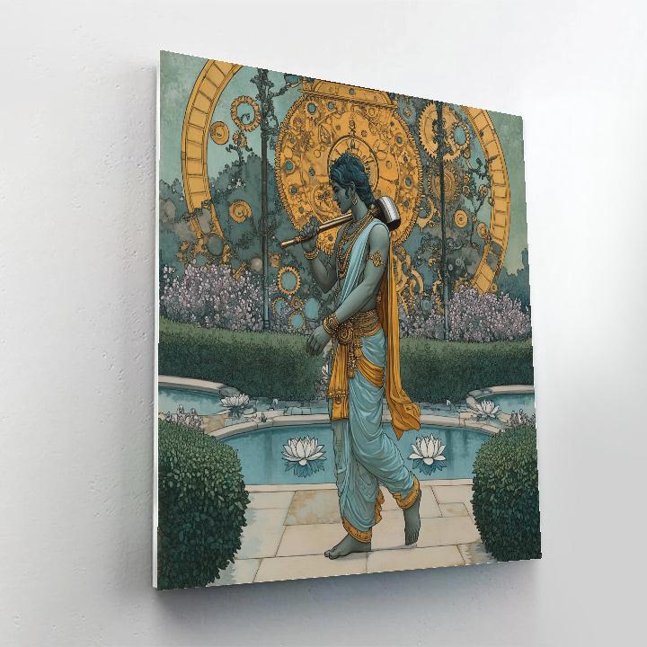 The Chakra Clockwork Garden Number painting