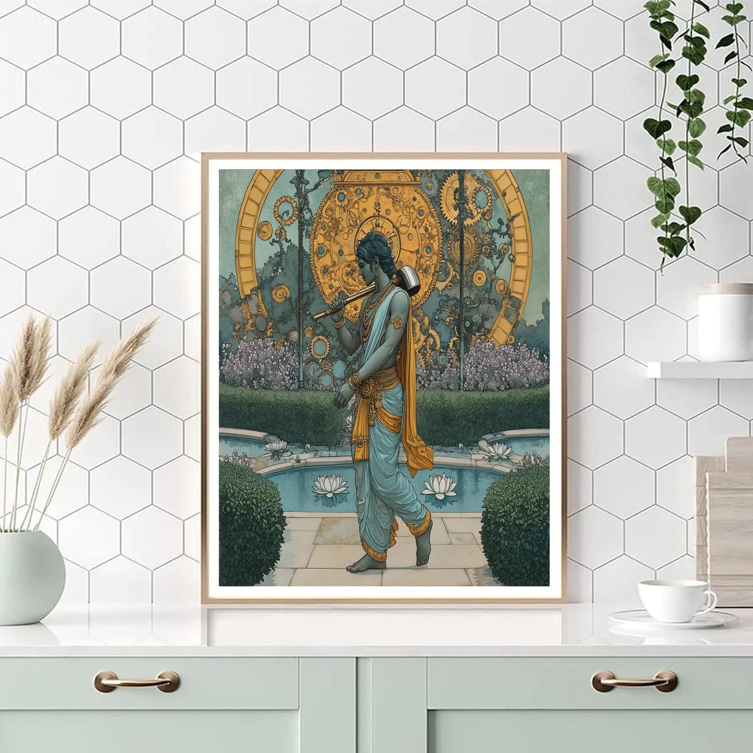The Chakra Clockwork Garden Number painting