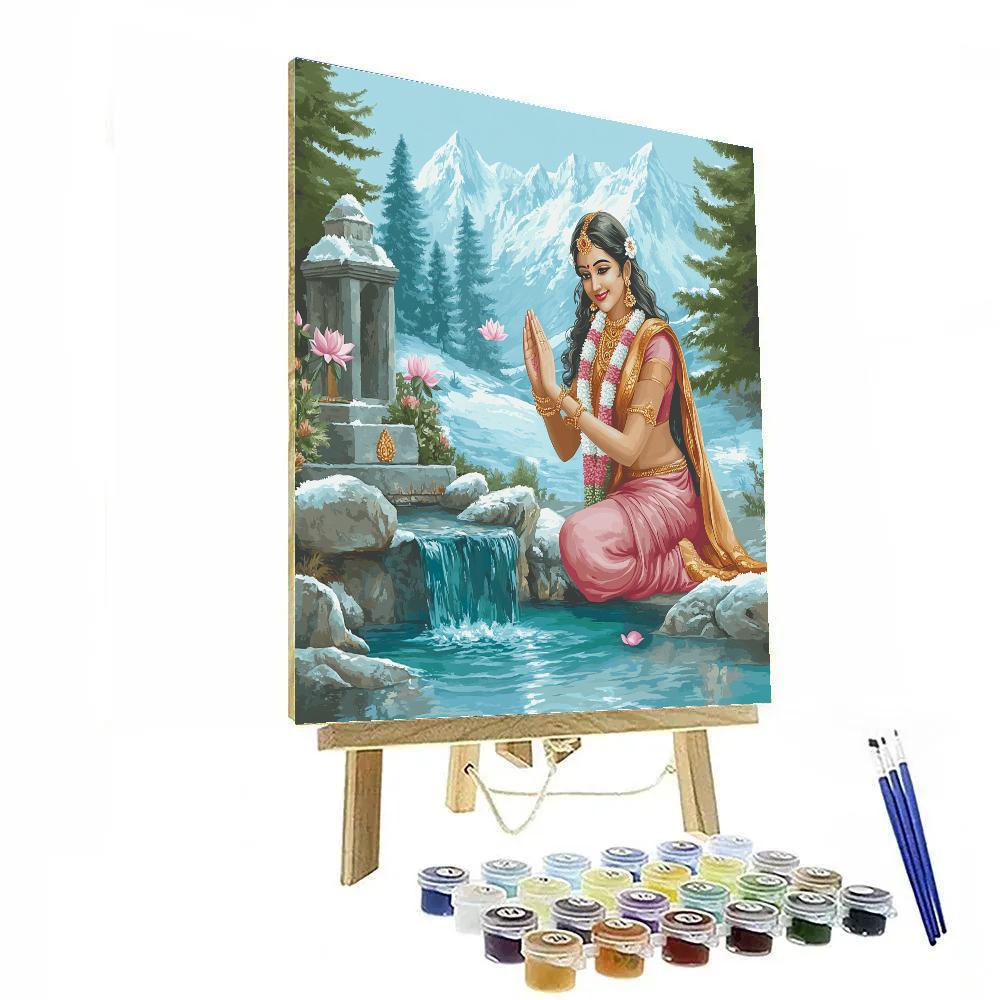 Parvati Of The Crystal Himalayan Spring Paint by numbers kits