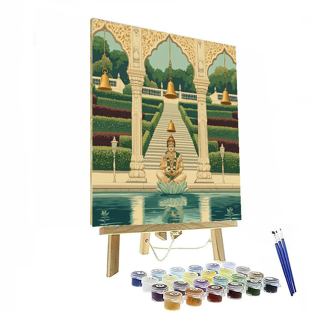 Garden Of Vedic Bells With Brahma paint by color