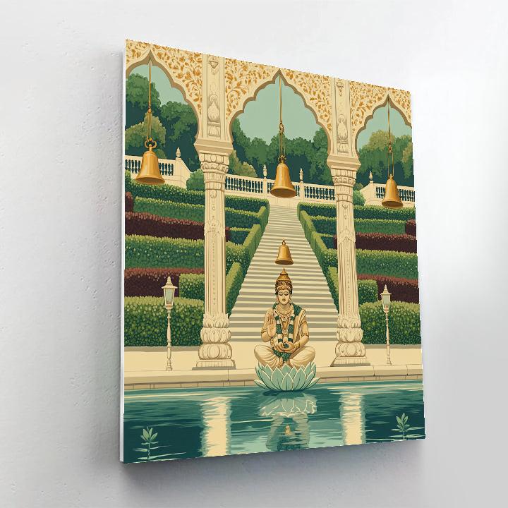 Garden Of Vedic Bells With Brahma paint by color