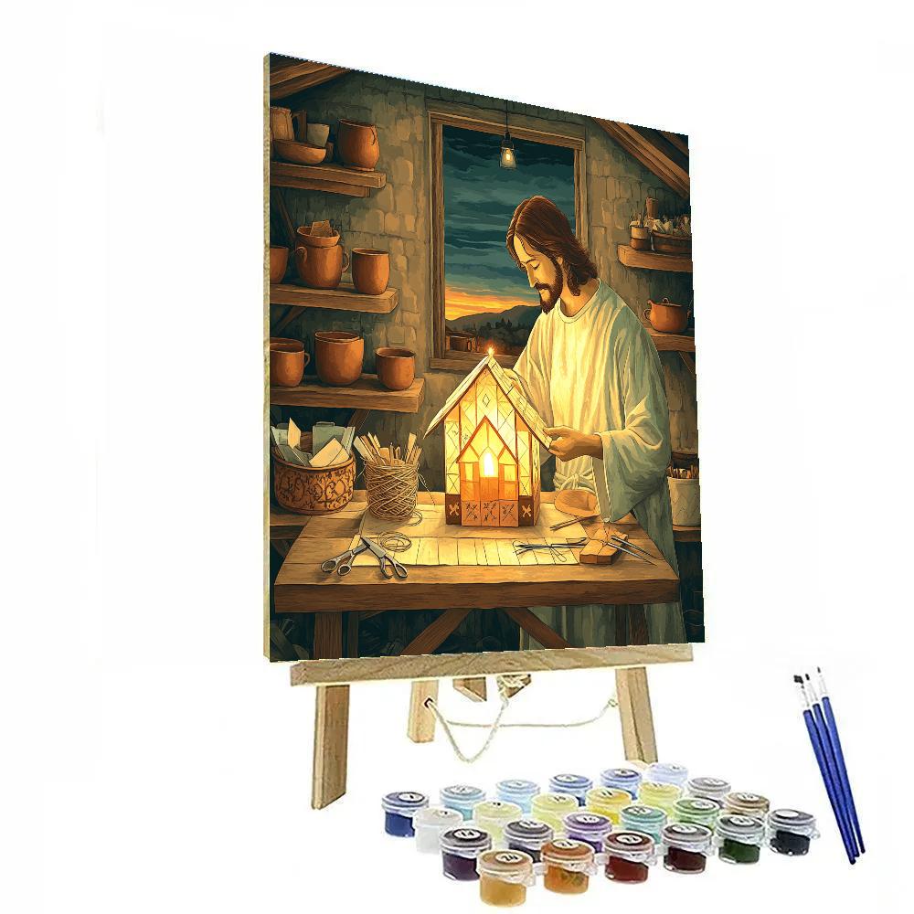 Parable Lantern Workshop With Jesus Paint by numbers kits
