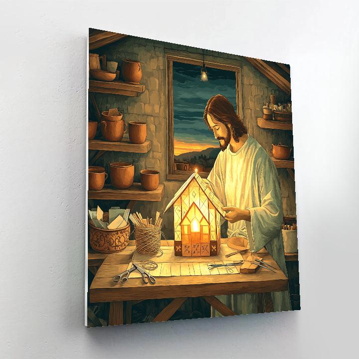 Parable Lantern Workshop With Jesus Paint by numbers kits