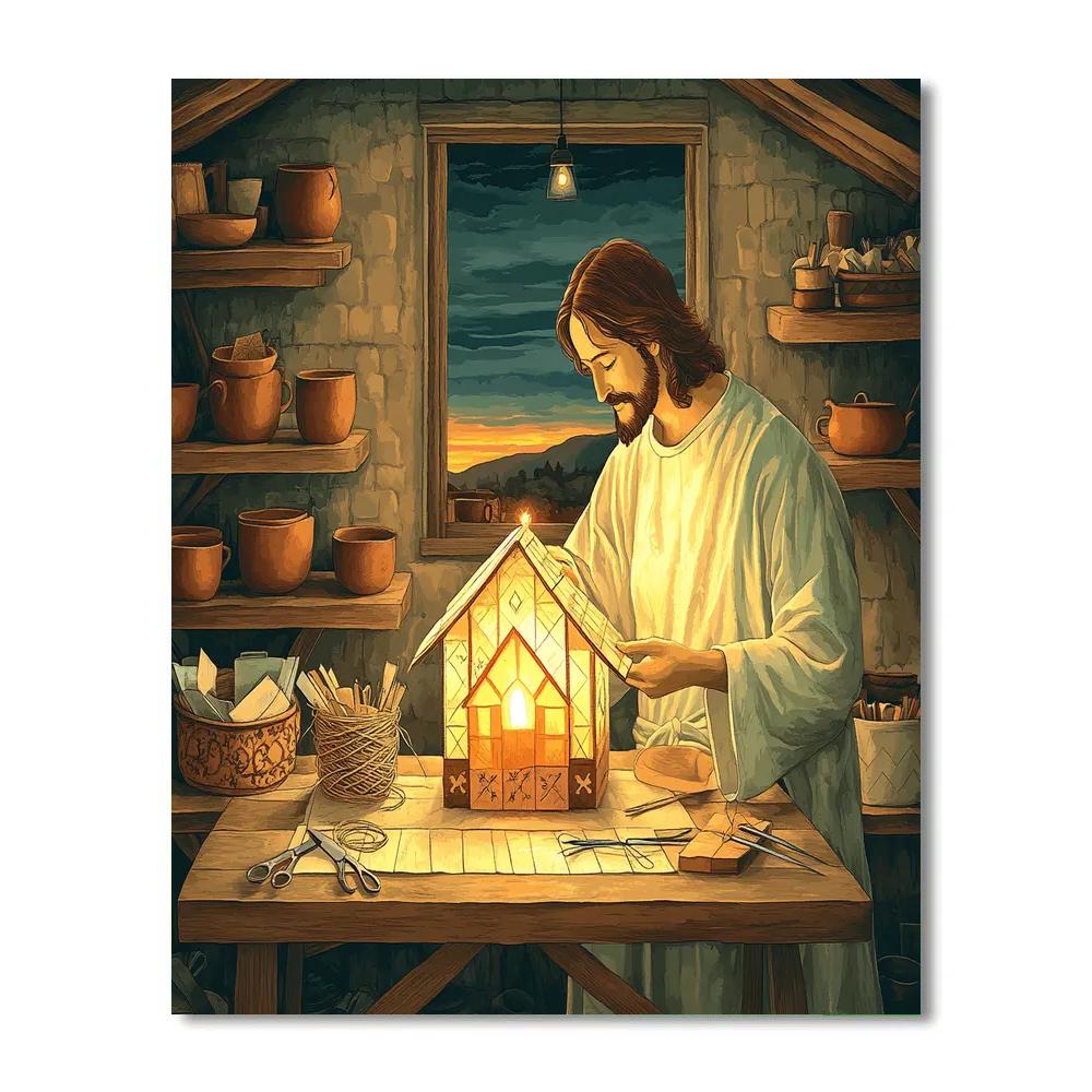 Parable Lantern Workshop With Jesus Paint by numbers kits